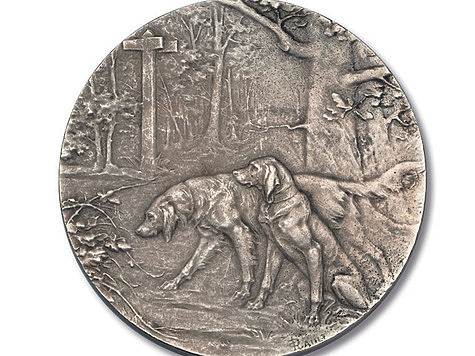 Редкая медаль Московского Общества Охоты